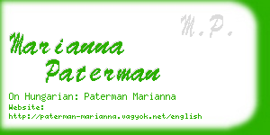 marianna paterman business card